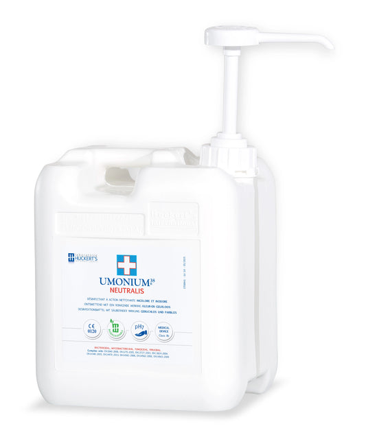 Umonium38 Neutralis solution 5L plastic dispensing container - manufactured by Huckerts Laboratoire