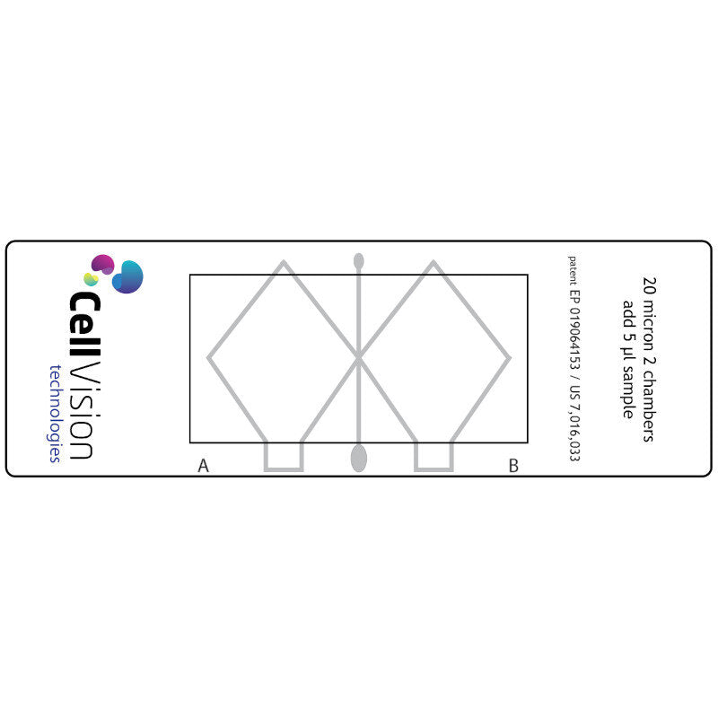 Cellvision CellVision 20µm CASA 2 chamber glass counting chamber – Mitrone ...