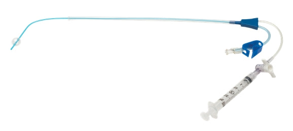 latex-free HSG/SHG balloon catheters by Thomas Medical. Designed for enhanced patient comfort and secure placement during diagnostic procedures.  HSG catheter, balloon catheter, hysterosalpingogram, diagnostic procedure, female infertility, cervical canal, uterine cavity, fallopian tube blockage, patency, shapeable.