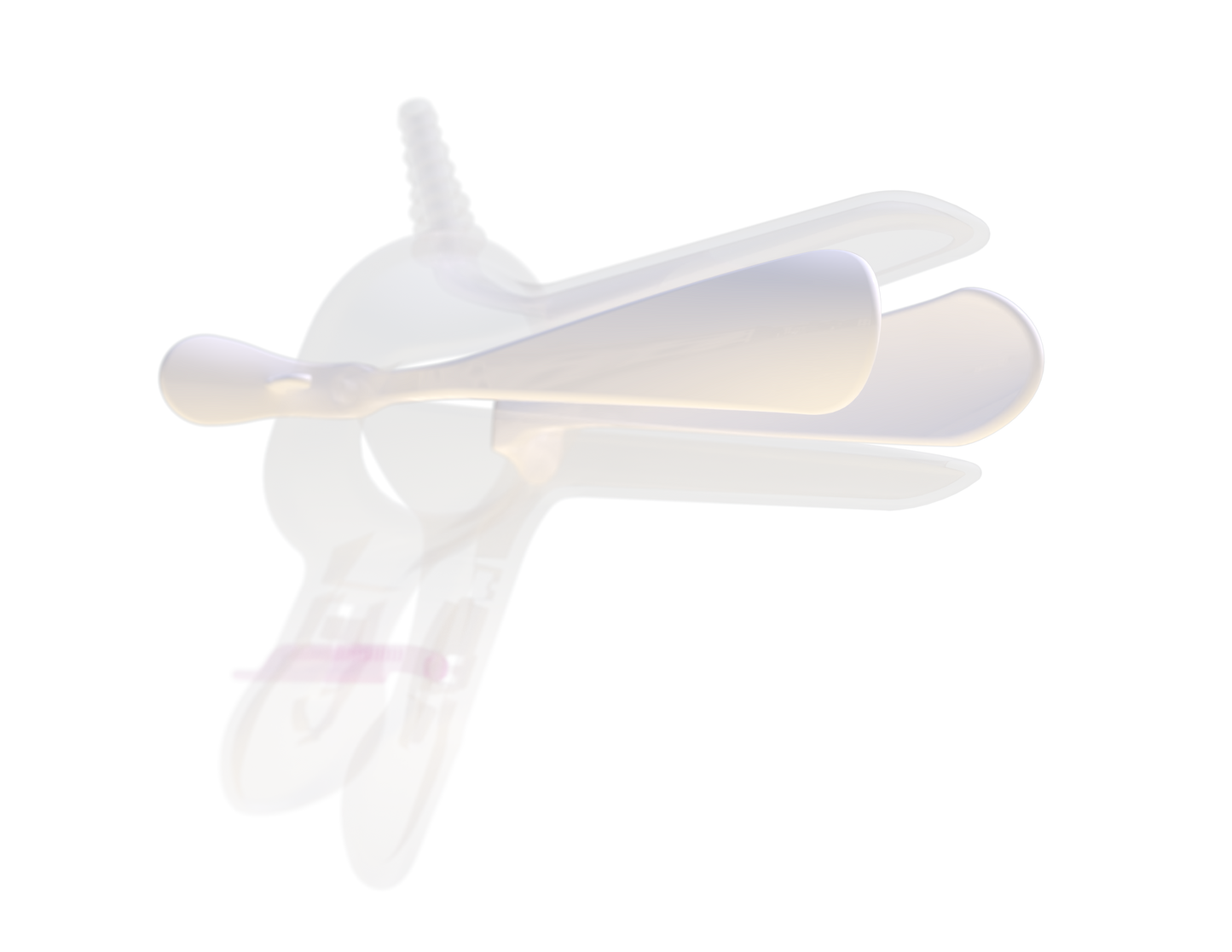 Orchid Speculum image medium with fitted vaginal side wall retractor 