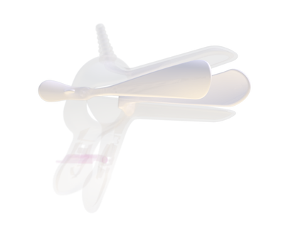 Orchid Speculum image medium with fitted vaginal side wall retractor 