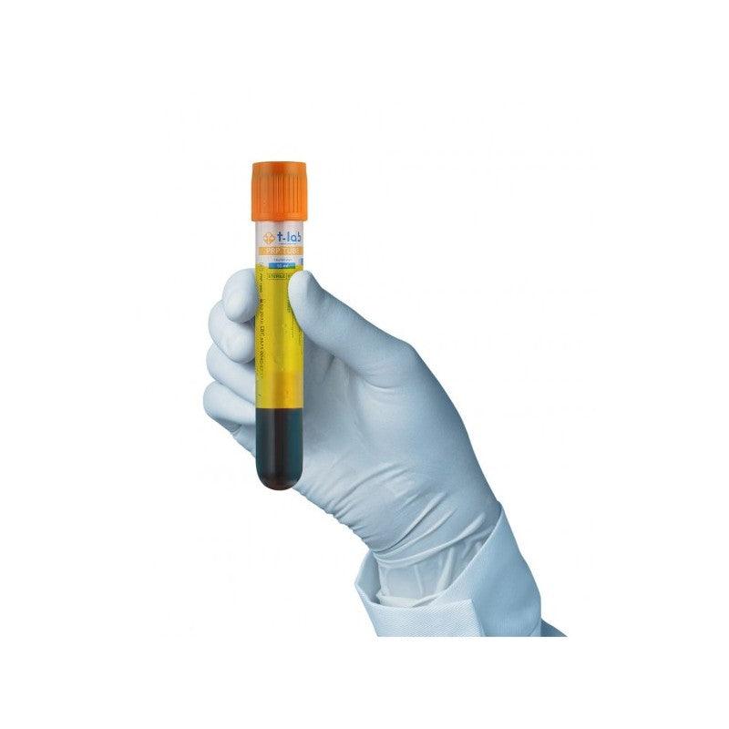 Platelet Rich Plasma, PRP tube from T-Lab in hand