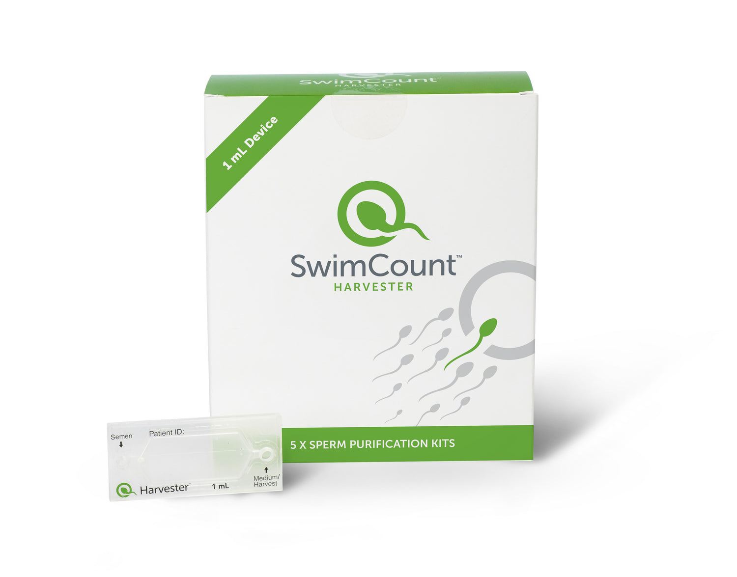 SwimCount Harvester 1mL sperm purification device for VF and ICSI procedures