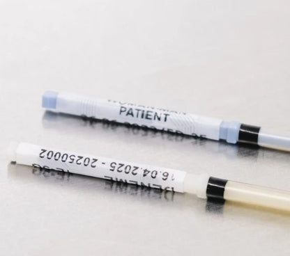 Tank Controls patient straws with RFID cryo labels used by embryologists 