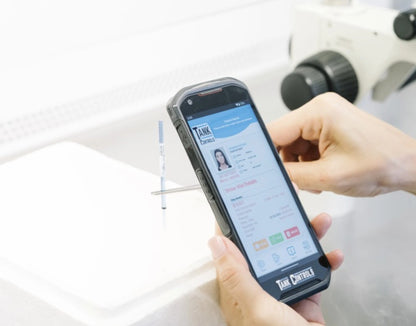 IVFID Tank Controls Reader device for IVF Cryo-storage